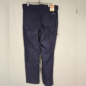 Eddie Bauer Mens 32x34 Blue Rainier Tech Pants Nylon Cargo Hiking Outdoors NWT